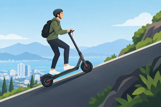 Scooter eléctrico para pendientes pronunciadas